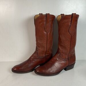 Vintage T.O. Stanley Goat Seville Cowboy Boots 10.5 D Recraft